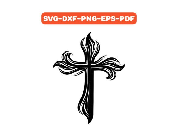 A Flame-Inspired Cross for Embroidered Projects