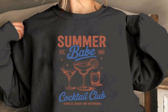 A Summer Cocktail SVG Graphics Design for Crafts