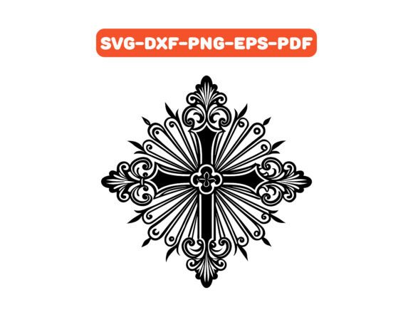 An Ornate Cross SVG for Professional Craft Branding