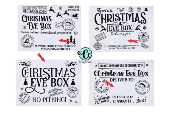 Christmas Eve Box Graphics Bundle: A Crafter’s Seasonal Asset