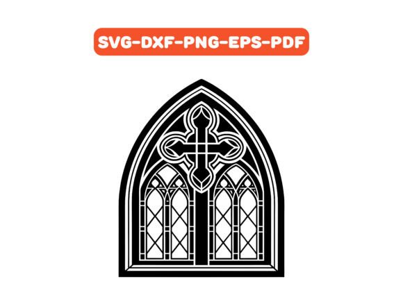 Crafting Brand Elegance with a Stained Glass Window Graphic