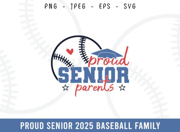 Crafting Content with a Senior Baseball Parents SVG Graphic