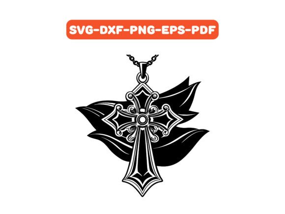 Elevating Brand Projects with Cross Pendant SVG Graphics