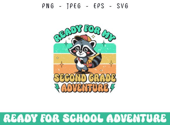 Second Grade Adventure: A Retro SVG for Crafts and Graphics
