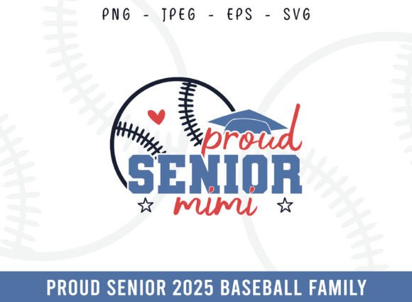 Senior Baseball Graphics for 2025 Crafts and Content