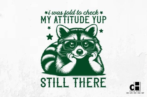 The Retro Raccoon Graphic for Packaging and Crafts