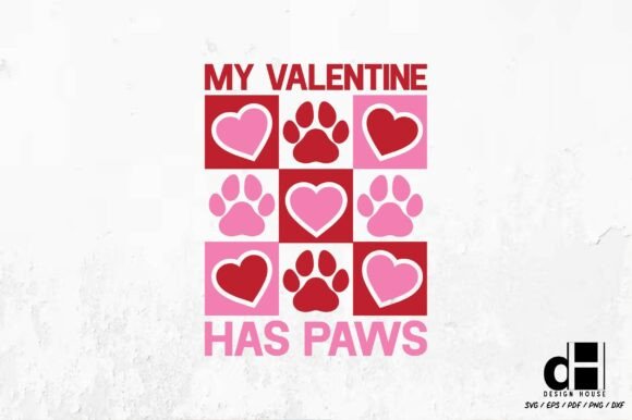 Valentine Paws Graphics for Crafts & Product Creation